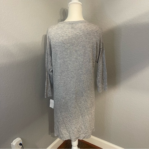 Eileen Fisher NWT 3/4 Sleeve Tunic Wool Blend Gray Size S/P - Picture 4 of 8